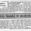 Trzy banki w małym Nałęczowie - 1993 r.